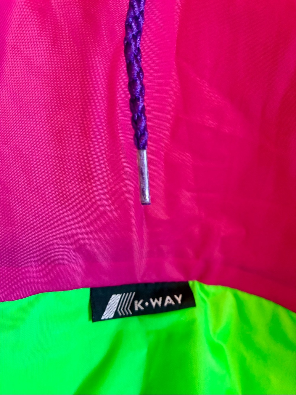K-Way Packable Colorblock Raincoat - Picture 5 of 8